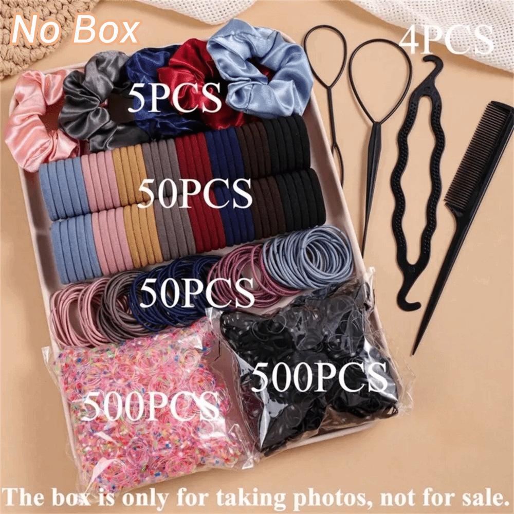 Seamless Hair Accessories Set High Elastic Scrunchies New Ponytail Holders Girls Hair Styling
