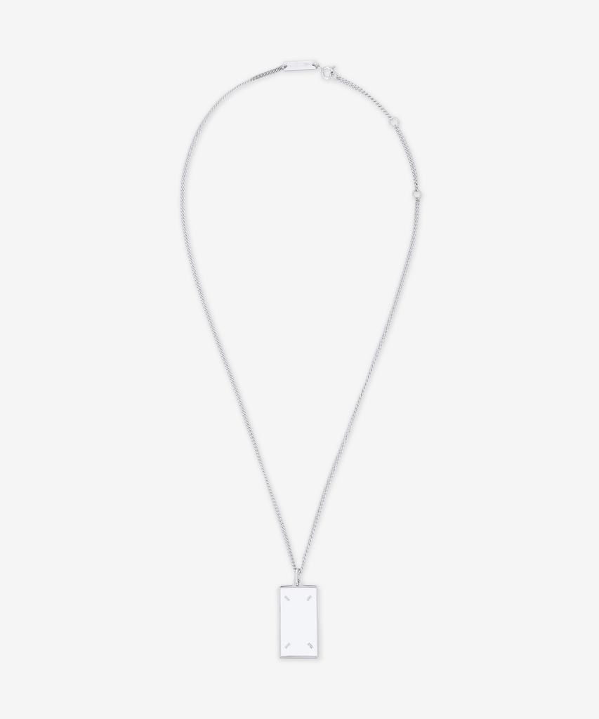 Maison Margiela 4-Stitch Necklace - Palladium:Clear / Sm2Uu0028P9224752