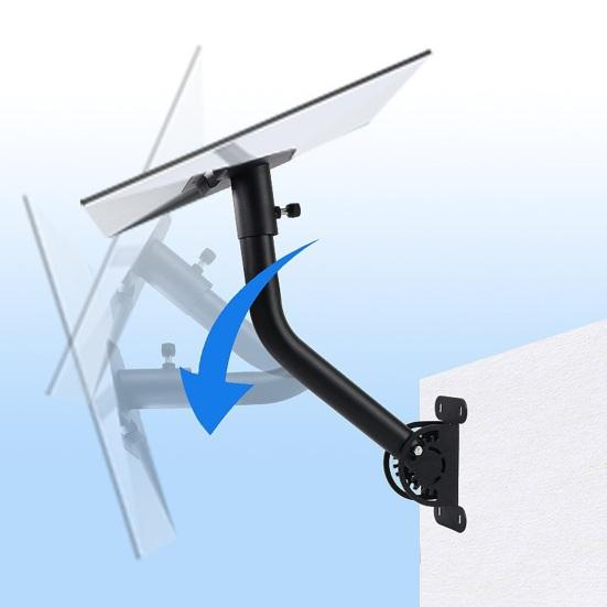 Регулируемый уголковый кронштейн Starlink для настенного крепления антенны 3-го поколения с телескопическим кронштейном. Антикоррозийный, ветрозащитный, водонепроницаемый.