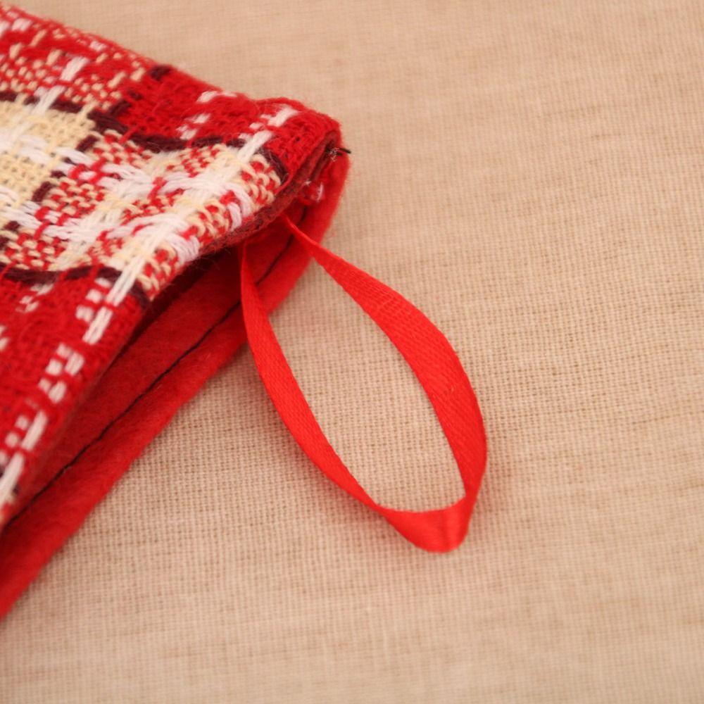 Милые рождественские чулки Санта Клаус Снеговик Лось Рождественские елочные украшения Домашний новогодний декор