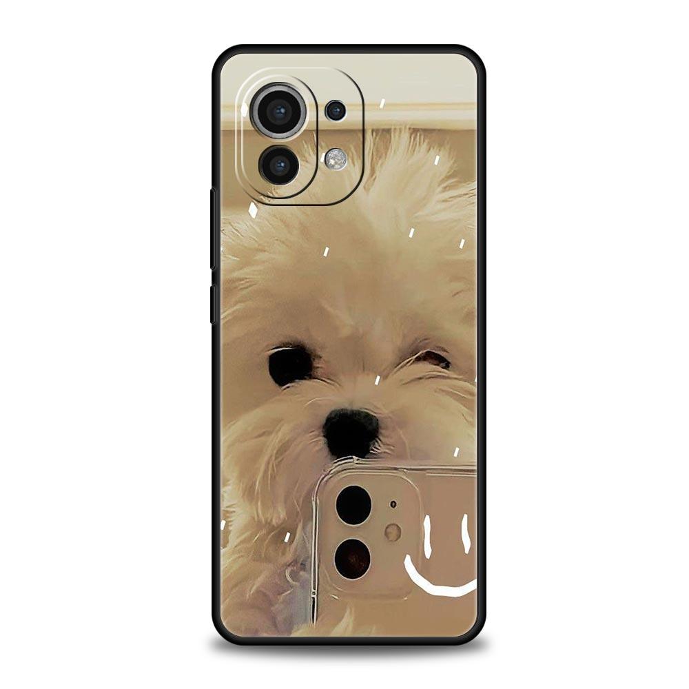 Cute Little Dog Phone Case Cover for Xiaomi Mi 17 15 14 13 12 11 Ultra 15T 14T 13T 12T 11T Pro Lite 5G Soft TPU Shell Fundas Bag