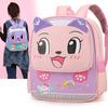 Children's Cartoon Schoolbag Kindergarten Lightweight Backpabock for Boys and Girls Lightweight Ridge Protecting Printed Backpack