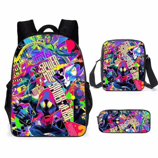 Printed Backpack Cartoon Schoolbag Pencil Bag Bag Shoulder