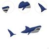 3D Shark Paper Model ,Handmade Unique Wall Decor,Home Office Decoration,DIY Craft Animal