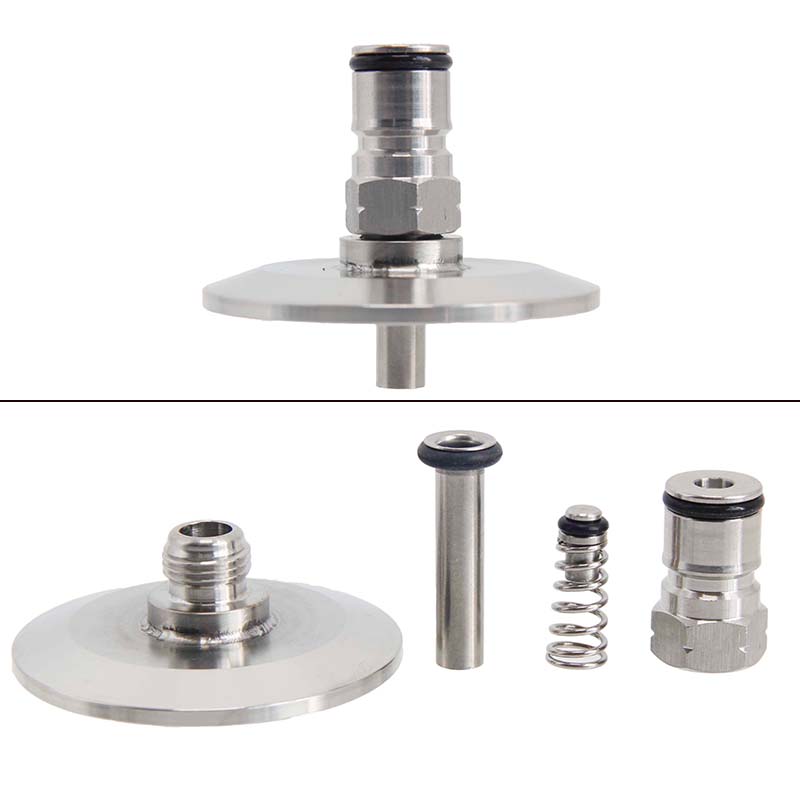 2" Tri Clamp к шариковому замку, санитарный фитинг для пивоварения SS304, гильза 64 мм НО