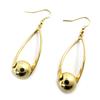 [L9578] - Gold 'Marble' Earrings