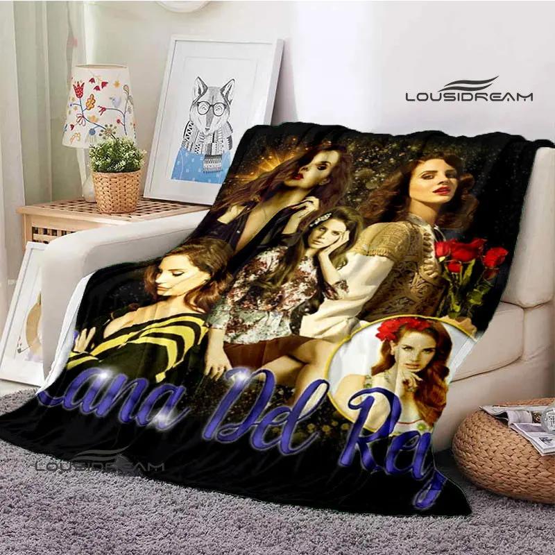 Lana Del Rey Retro Printing blanket Children's Warm Flange Home travel bed linings Birthday Gift