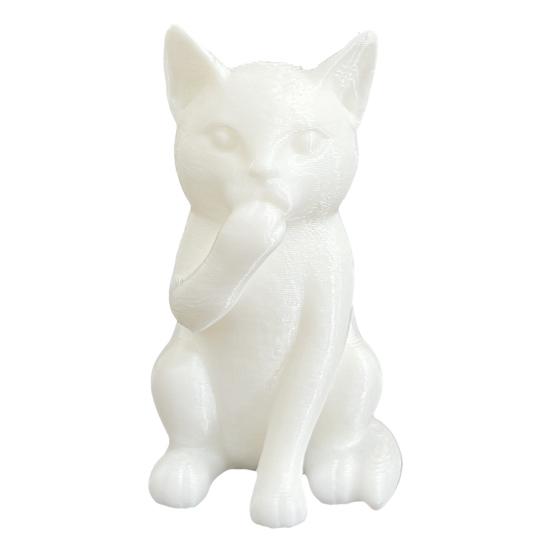 3D-печатная фигурка кошки котята слышать говорить видеть зло статуэтка миниатюрное украшение кошка подарок для любителя кошек для украшения стола полки шкафа