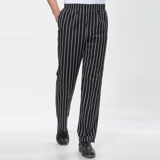 Мужские полосатые клетчатые брюки с принтом чили, длинные брюки для работы в отеле, ресторане, кухне шеф-повара
