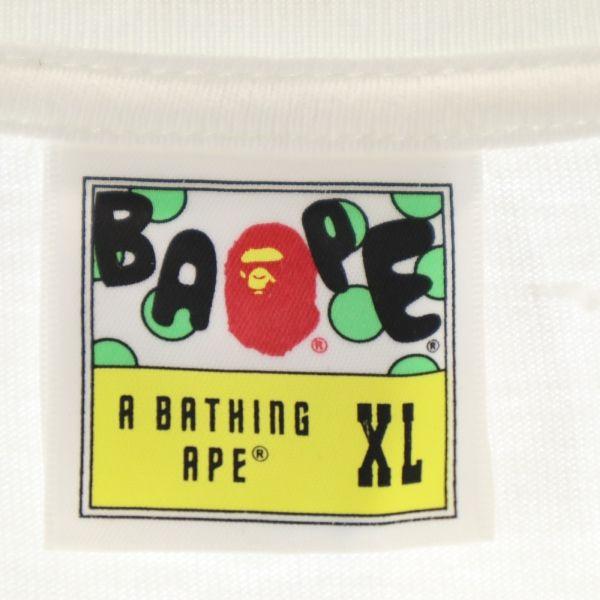 A Bathing Ape Футболка с двусторонним принтом Тигр XL Белая Мужская Б/У