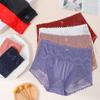 Splicing Underwear Women's Lace Panties High Waisted Cinched Cotton Hip Wrap Underpant Breathable Elegant Women's Panties
