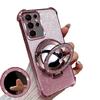 Samsung S25ultra Phone Case, Glitter Touch-up Mirror Stand, Anti-drop Case S24P, Suitable for A36 To A55, Luxurious