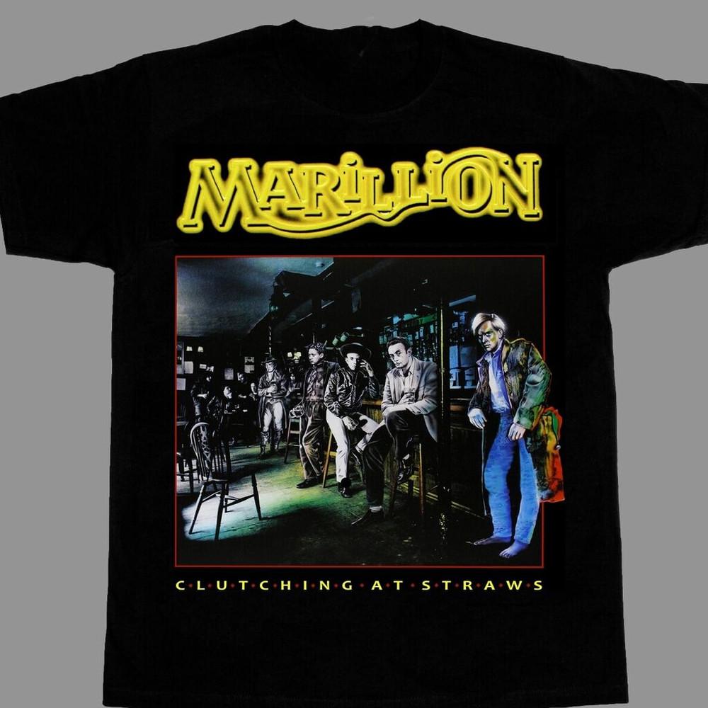 Модный черный T-shirt группы Marillion Унисекс футболка S-5XL XA824 Унисекс футболка