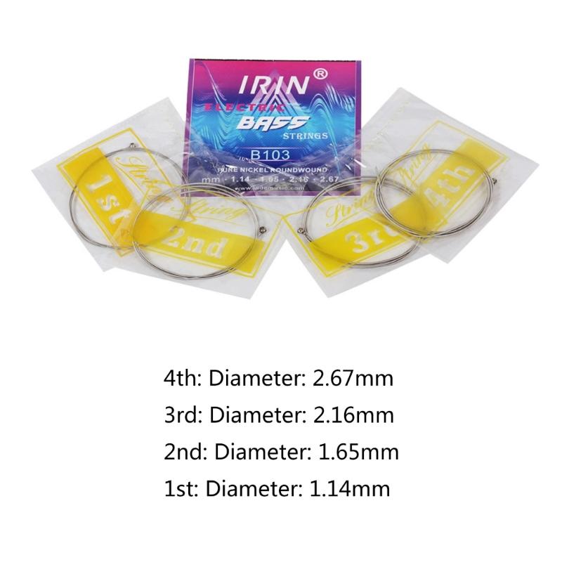 1,14 мм-2,67 мм Никелевый сплав Электробас Струнный инструмент DIY Ремонт Басовые запчасти