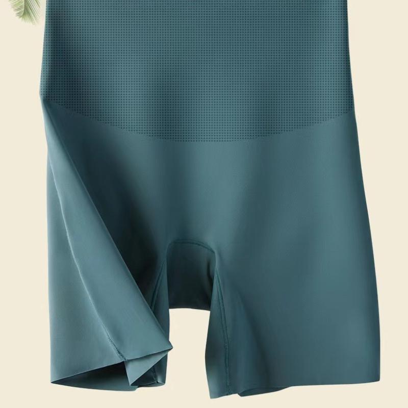 Women's Seamless Shorts Safety Pants High Waist Large Size Ice Silk Boxer Panties Anti Friction Skirt Shorts