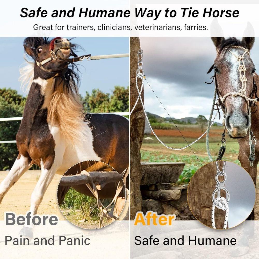 Quick Snap Horse Trailer Ties Stainless Steel Horse Rigging Equipment  Horse Trailer Accessories