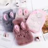 1Pcs Winter Warmer Bag Rabbit Hot Water Bottle PVC Stress Pain Relief Therapy Hot Water Bag with Knitted Soft Cozy Cover Hand Warmer