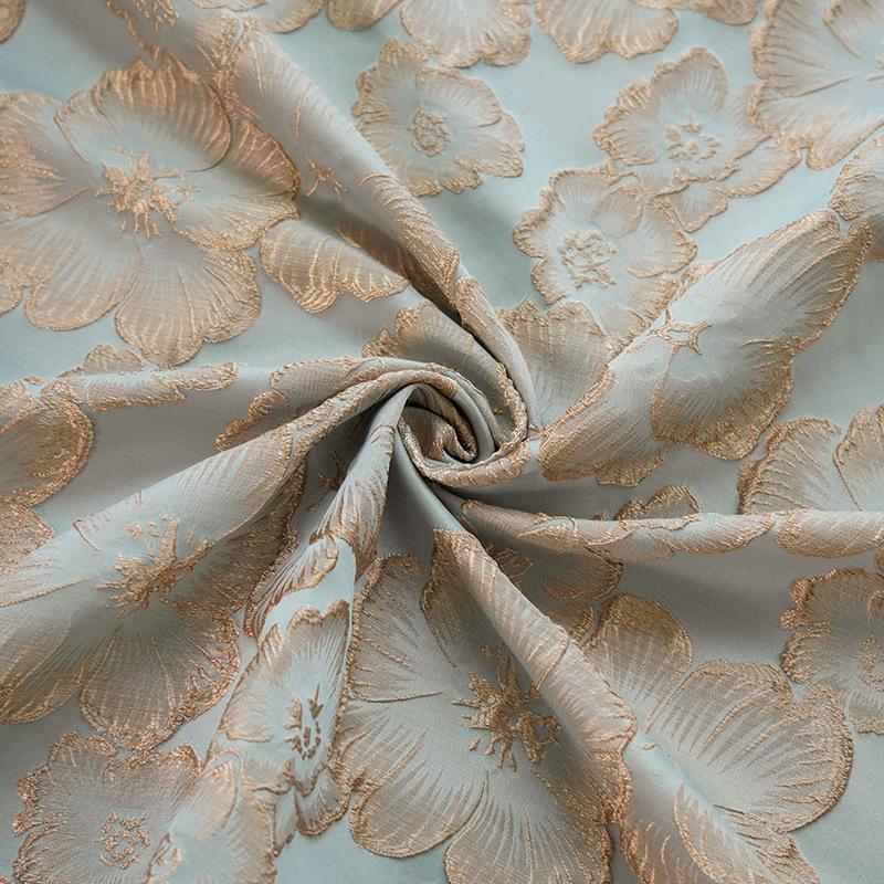 Отличительная элегантная трехмерная тисненая ткань с тиснением в виде цветов для платьев в стиле ретро, весенние и осенние пальто, женские ткани для багажа и одежды