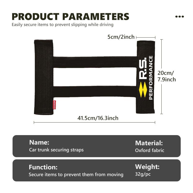 Car Trunk Organizer Strap Fixing Belt Storage Bag Tapes Fixed For Renault Dacia RS Megan Scenic Logan Laguna Clio 3 4 Kadjar R333