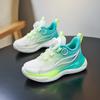 Boys' Sports Shoes 2025 Spring and Autumn Mesh Rotating Button Girls Luminous Trend Lightweight Shock-absorbing Sports and Leisure Shoes