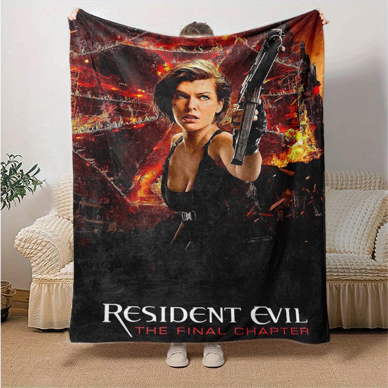 1pc Resident Evil: The Final Chapter, Cozy Home Decor Blanket, Perfect Gift! Bedroom, Living Room, Travel, Camping, Car, Beach, Office Naps, Ideal Sof