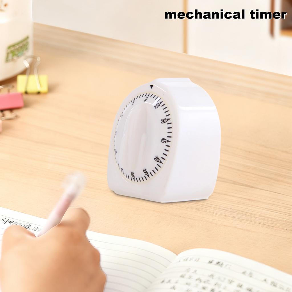 60-minute Mechanical Timer Countdown Kitchen Reminder Student Problem-solving Time Manager Alarm Clock