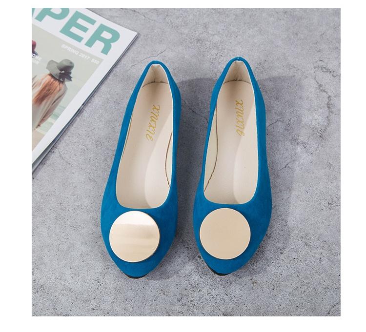 Женские однотонные удобные повседневные туфли без шнуровки большого размера на плоской мелкой подошве для девочек