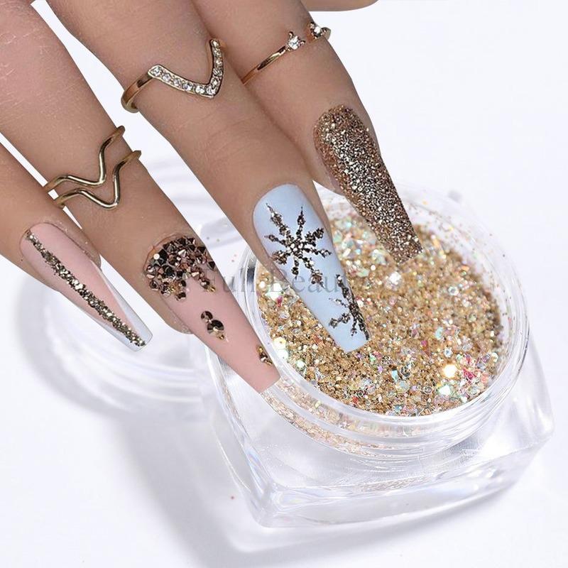 Смешанные цвета ногтей блестящие стразы кристаллы драгоценные камни ювелирные изделия бисер маникюр украшения аксессуары принадлежности для ногтей для профессионалов