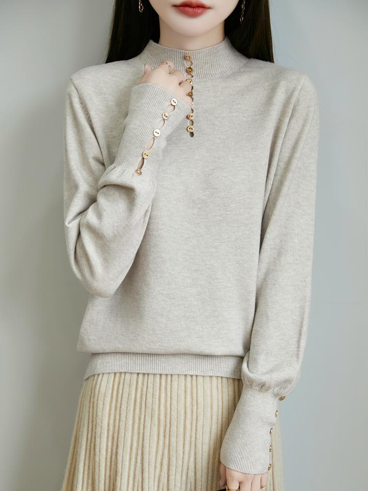 Женский кашемировый свитер Qinghe кашемир 50% шелк 50% шерсть осенне-зимний кашемировый пуловер мягкий и теплый