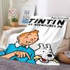 Custom Name Adventures Tintin Theme Printed Blanket Perfect For Couch Bed Travel Outdoor Use Machine Washable Cozy Durable