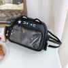 JK Kawaii Transparent Pocket Bag Adge Display Y2K Shoulder Bag Creative Cute Cat Itabag  Outdoor