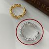 925 Sterling Silver Rings For Women Geometric Fine Jewelry Finger Adjustable Gold Interware CZ Ring For Party Birthday Gift
