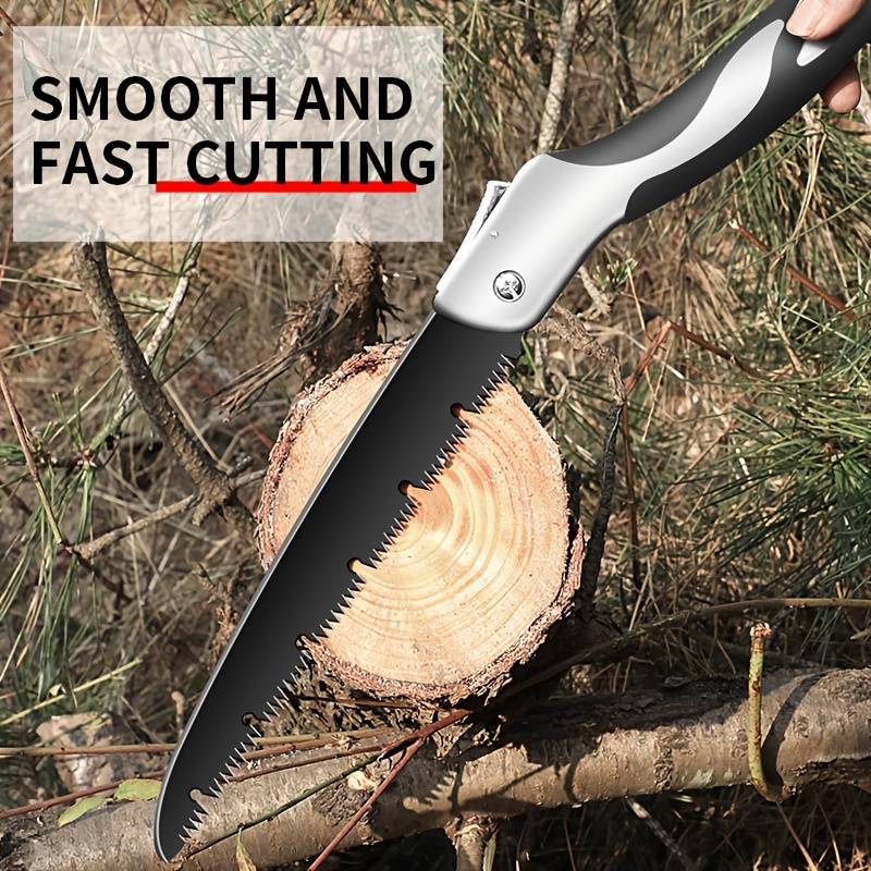 Складная ручная пила ast, компактный дизайн, ручная пила для деревьев и кемпинга, обрезная пила с твердыми зубьями, ножовка, садовые инструменты для обрезки