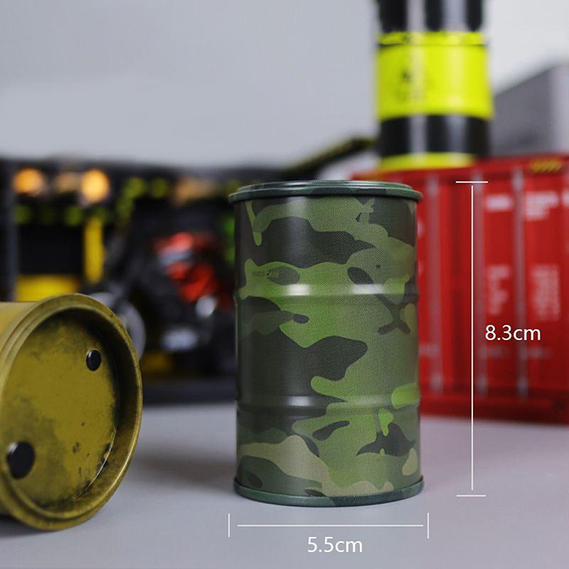 Имитация компактного металлического топливного бака, контейнер для хранения, креативный мини-органайзер для рабочего стола, миниатюрные аксессуары для украшения стола