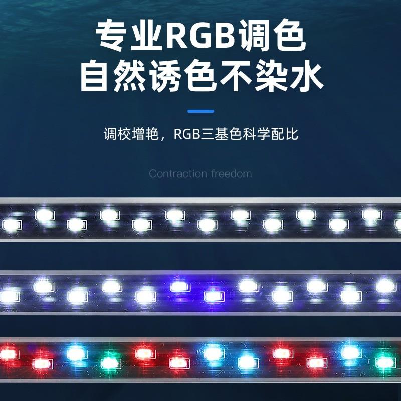 Светодиодный светильник для аквариума Светильник для аквариума Высокая яркость Аквариум Круглый Гостиная Подводный Энергосберегающий Светильник для водных растений Цветной свет