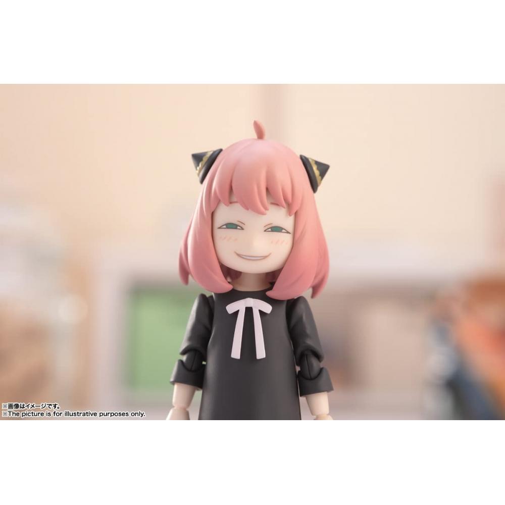 Bandai ДУХИ SHFiguarts ШПИОН×СЕМЬЯ Аня Форджер примерно. 80 мм окрашенная подвижная фигурка из АБС и ПВХ