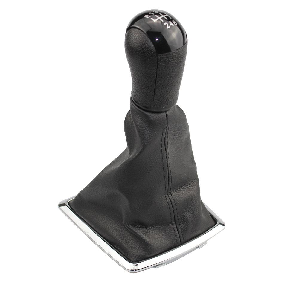 5 6 Speed for Ford Focus 2 MK2 2005 2006 2007 2008 2009 2010 2011 Car Gear Shift Knob Boot Cover Gaiter Collars Accessory