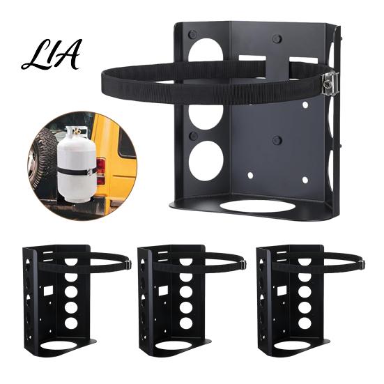 Vehicle Propane Storage Tank Mounting Bracket, Adjustable Stainless Steel Strap Design, Heavy Duty Rust Resistant Bracket Gas Bottle Holder