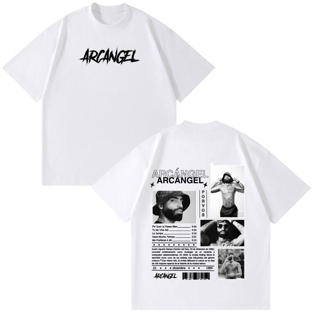 Rapper Arcangel Album T Shirt Men Women Hip Hop Fashion Oversized Short Sleeve Tshirt Casual Cotton Harajuku Tshirts Fan Gifts