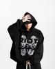 2025 Cross-Border Hooded Cardigan: Unisex Dark Print Streetwear Sweatshirt