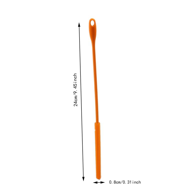 Гибкая силиконовая длинная соломенная щетка многоразовая щелевая щетка ершик для труб щетка для мытья бутылок с водой