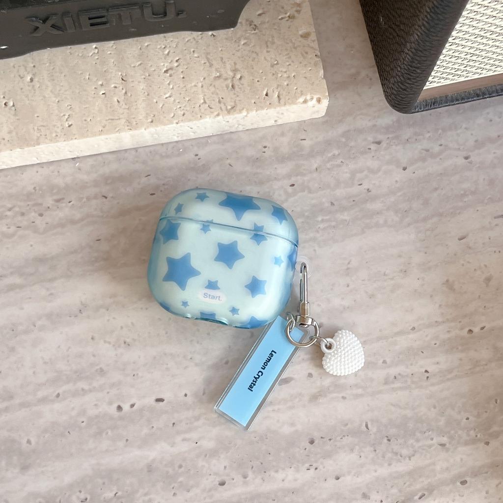 Простой силиконовый чехол Ins со звездочкой для Apple AirPods Pro 1 Bluetooth-наушников 1-го поколения Защитный чехол 1