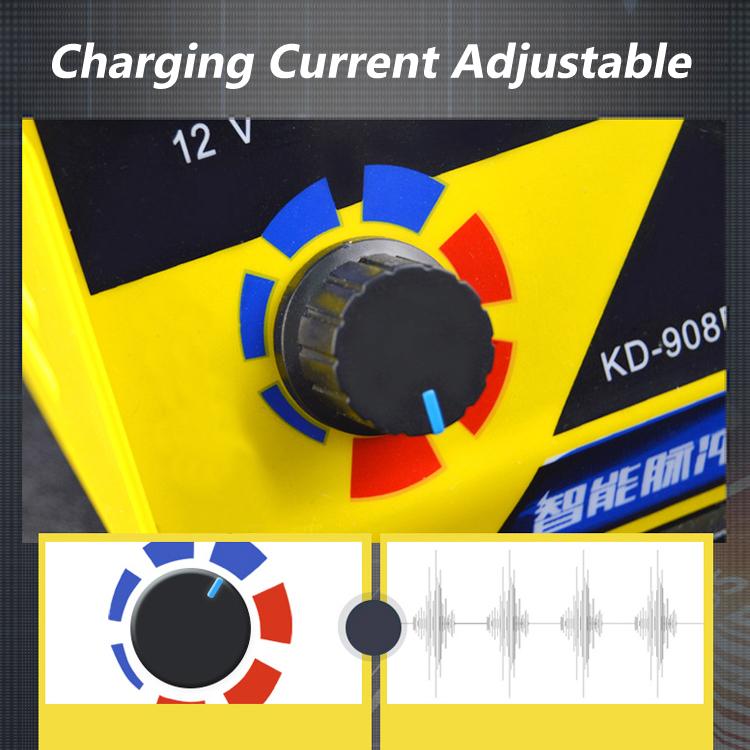 Автомобильное зарядное устройство для быстрой зарядки 260 Вт, пятиэтапный ремонт, большая мощность, 12–24 В, 20 А, зарядные устройства для грузовых аккумуляторов с импульсным ремонтом
