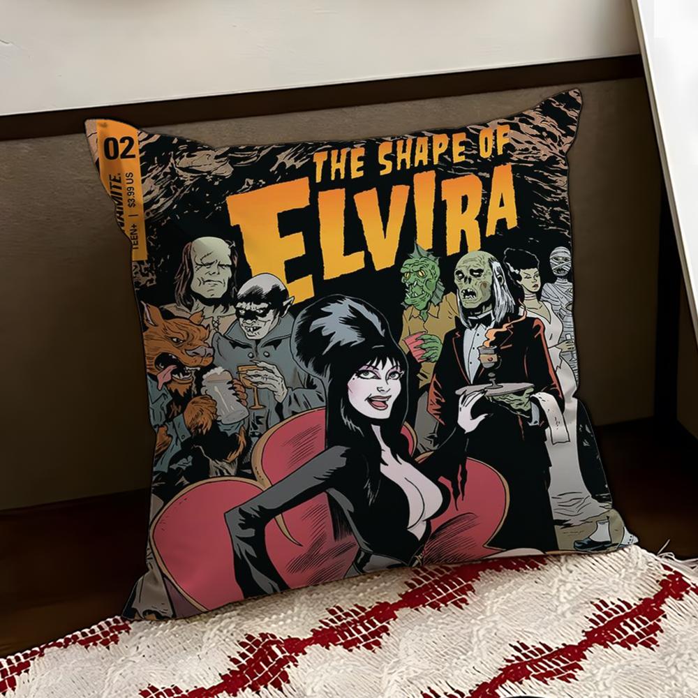 EElviraS Mistress Dark Cushion Cover Reversible Soft Durable Pillow Cover Home Car MultiScene Use for Daily Comfort