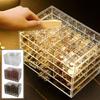 120Grids Jewelry Storage Box Acrylic Nail Art Organizer Box Jewelry Transparent Box  Vanity