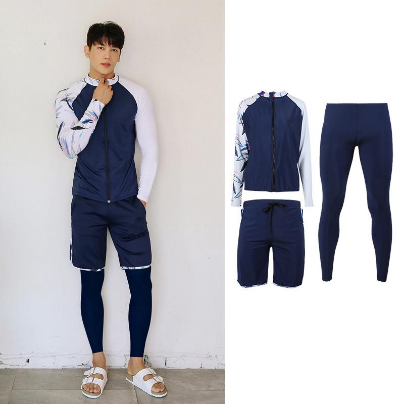 Унисекс Набор гидрокостюма с длинным рукавом для защиты от солнца 2025 - Купальник на молнии для пар