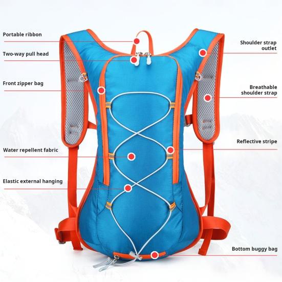 Hydration Pack Backpack Outdoor Sports Camping Water Backpack Large Capacity Nylon Bag for Hiking Cycling Running Biking