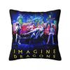 Подушка квадратная с чехлом Imagine Dragons Чехол для подушки Наволочка Чехол для декоративной подушки для дома Спальни Автомобиля