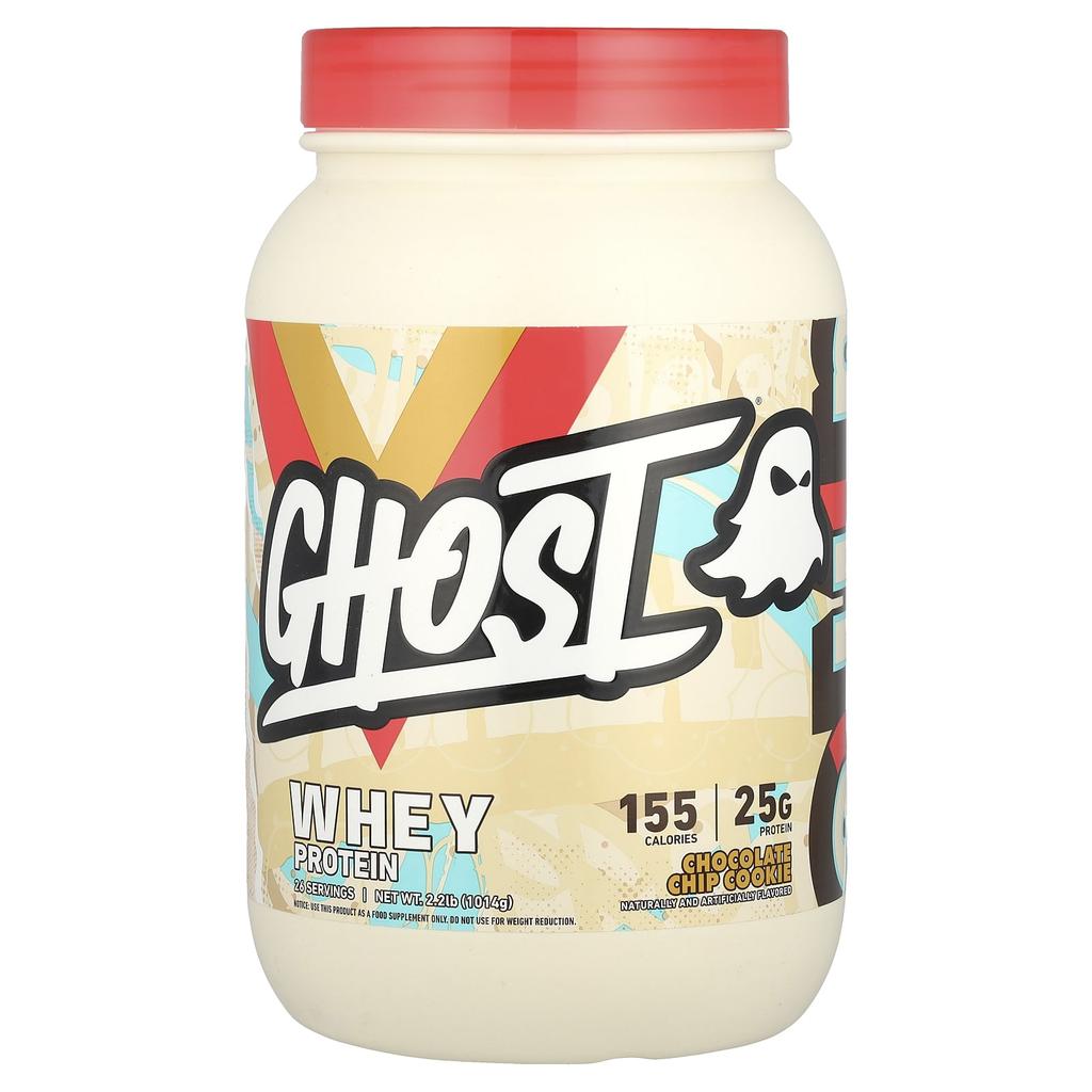 Ghost Whey Protein, Chocolate Chip Cookie, 2.2 Lb (1,014 G)