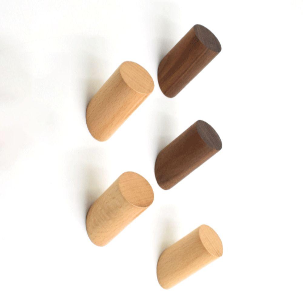 Настенное крепление Настенная вешалка Вешалка для одежды из массива дерева Многоцелевой деревянный настенный крючок Шляпа